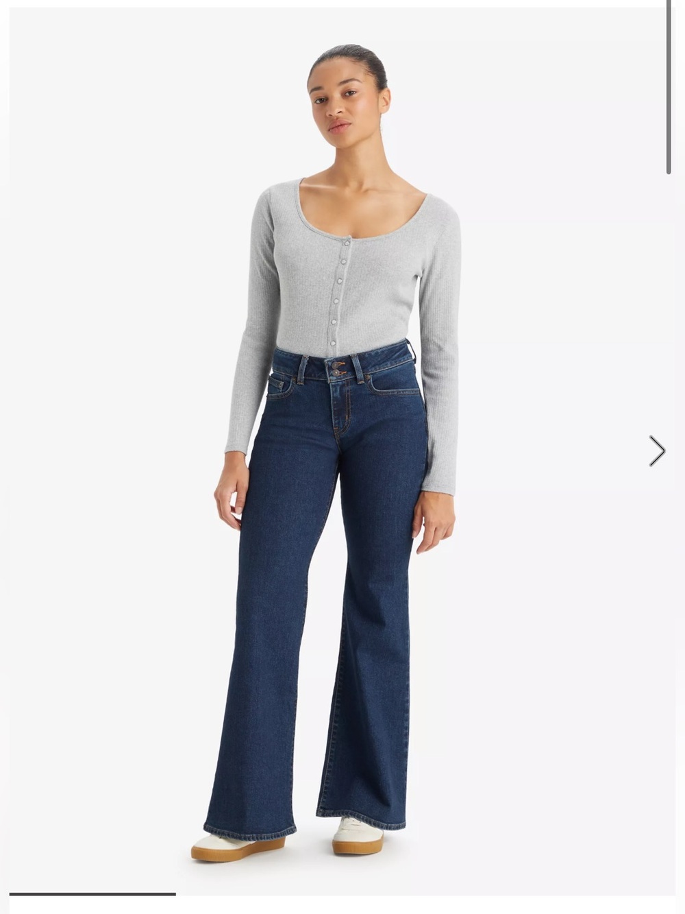 Levi’s Superlow Flare Jean in Dark Wash